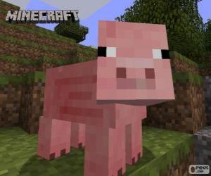 yapboz Minecraft domuz